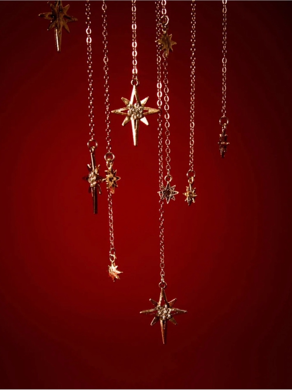 Gold Celestial Moon & Star Pendant Necklace - Picture 3 of 10